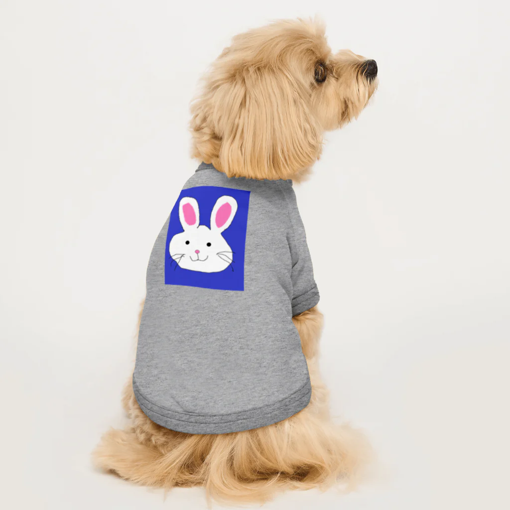 でおきしりぼ子の実験室のてがきうさぎ Dog T-shirt