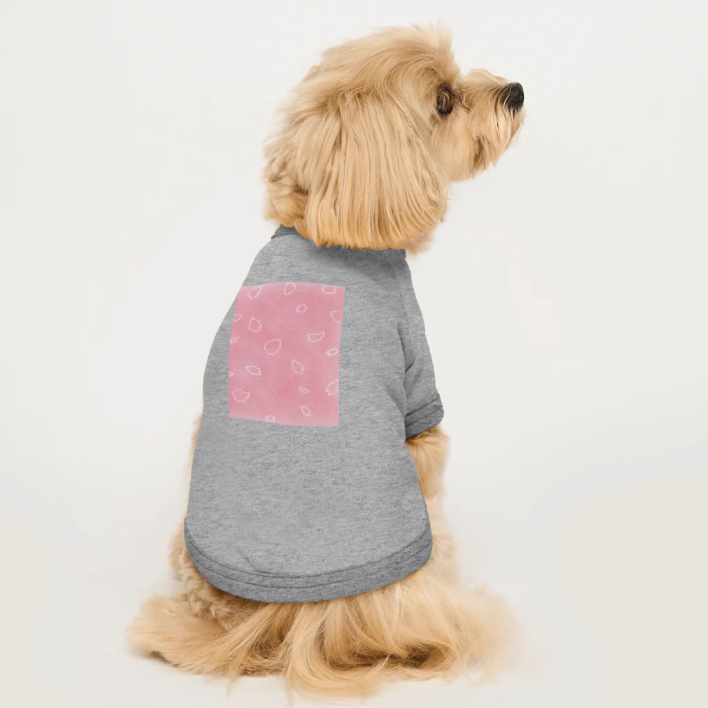 my pastel（いしはら　まさこ）の桜の花びらグッズ Dog T-shirt