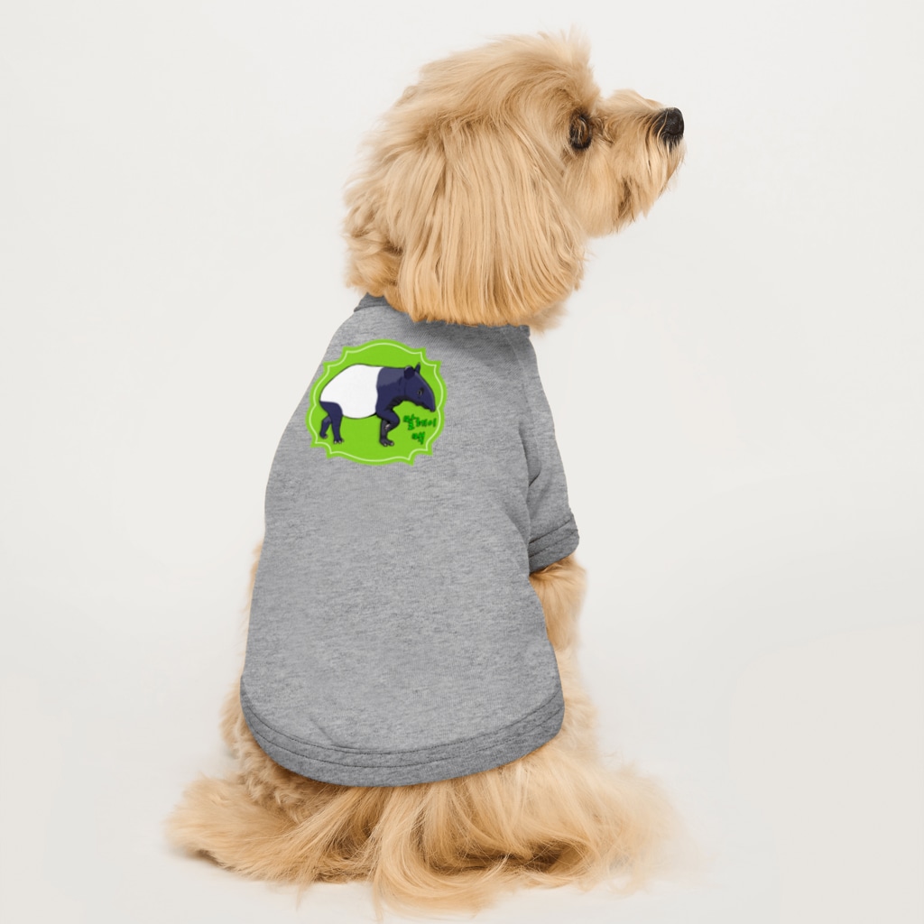 LalaHangeulのマレーバク　ハングルデザイン Dog T-shirt