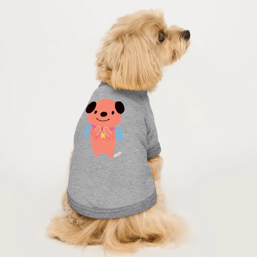 ミポーズハウスの祈り犬かなえのイラスト全身ver ドッグTシャツ