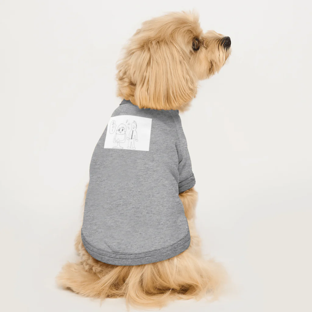 やろいちさんのお店の4コマ漫画「美容院」2コマ目 Dog T-shirt