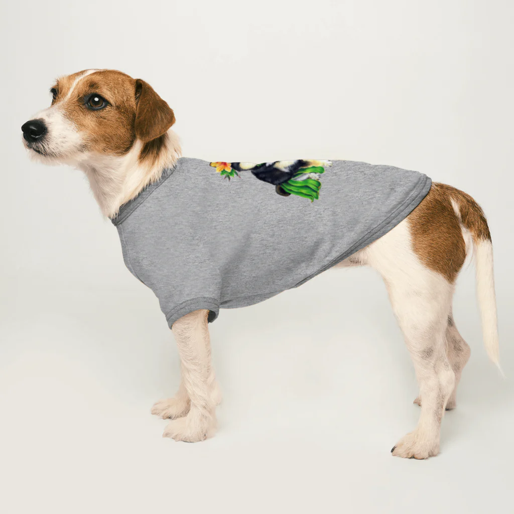 フラ柴さんのお店のフラ黒柴さんオーバーサイズT＆ドッグT Dog T-shirt