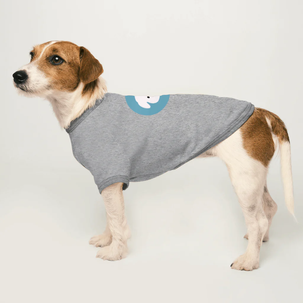 まがおないぬのまがおないぬ　丸デザイン Dog T-shirt