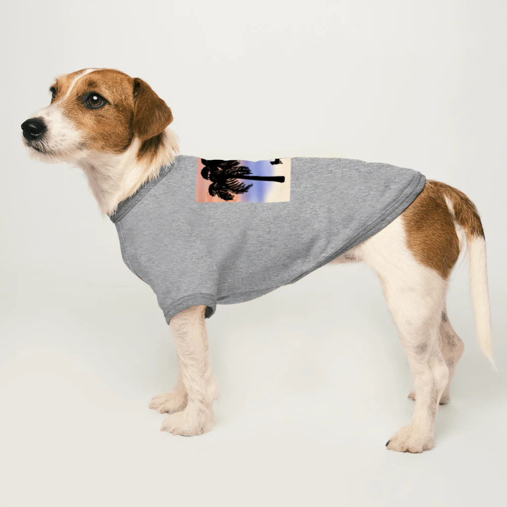 CHOMEの夕暮れ散歩 Dog T-shirt