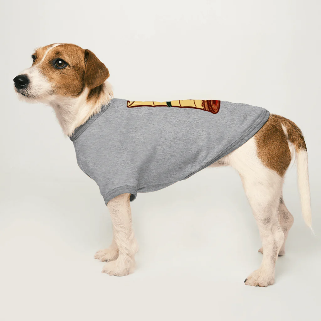 綾錦工房 りこりすの尺八−琴古流− Dog T-shirt