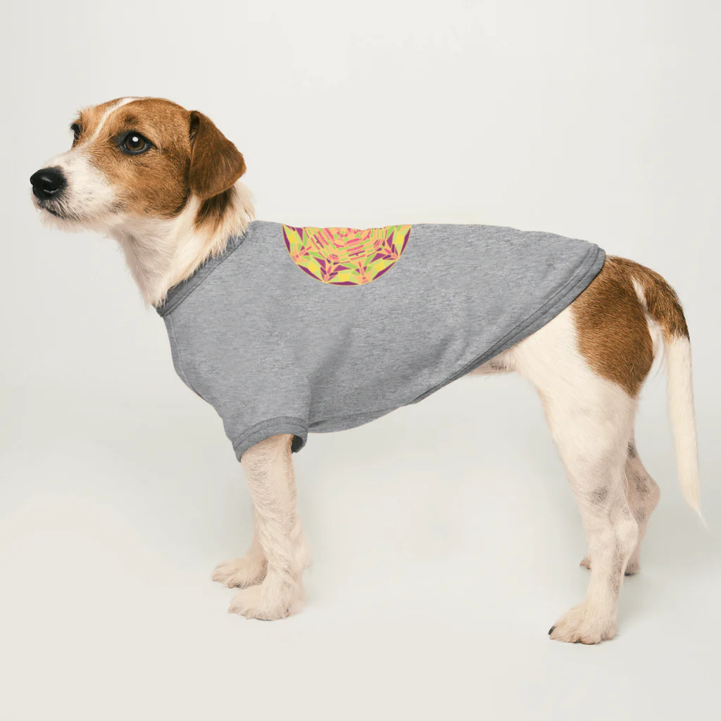 LeafCreateのフルーツカラー曼荼羅 Dog T-shirt