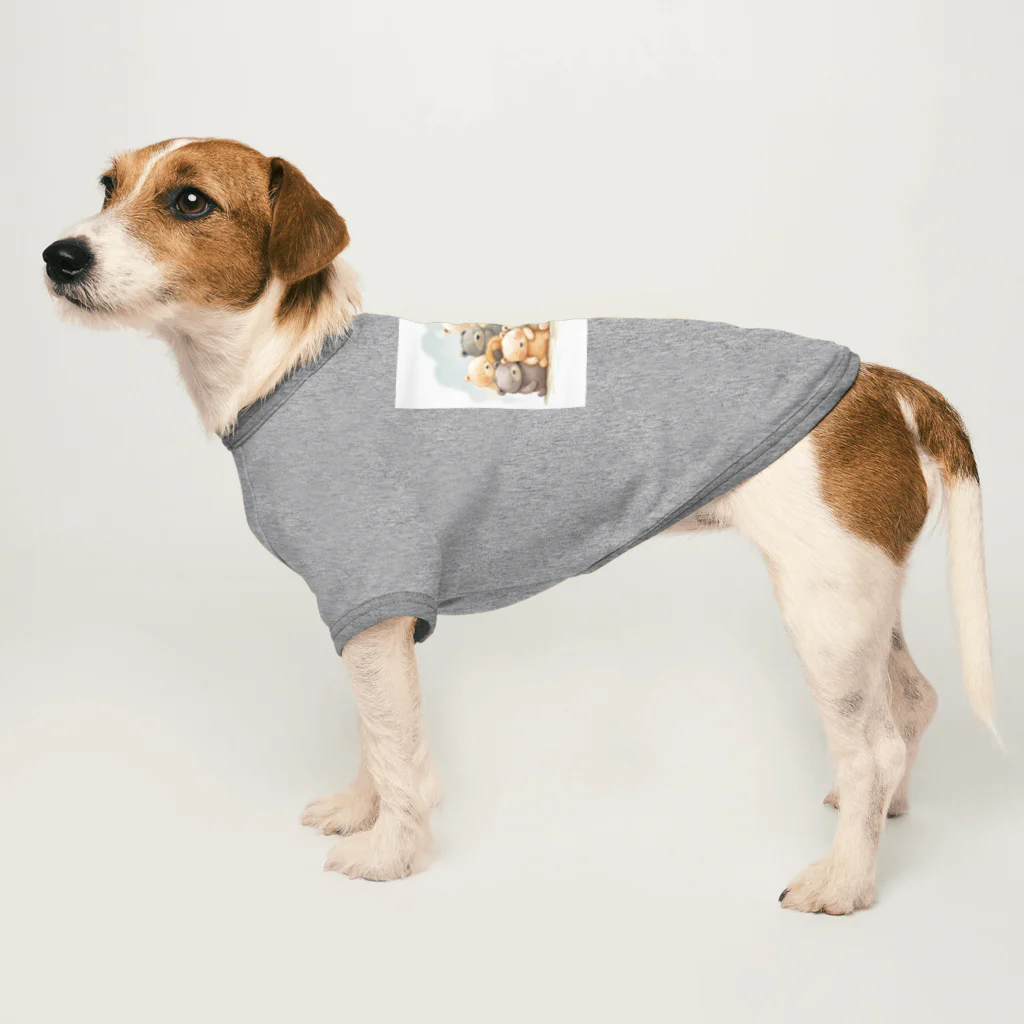 ロイの楽しいデザイン屋さんのぬいっとクマ Dog T-shirt
