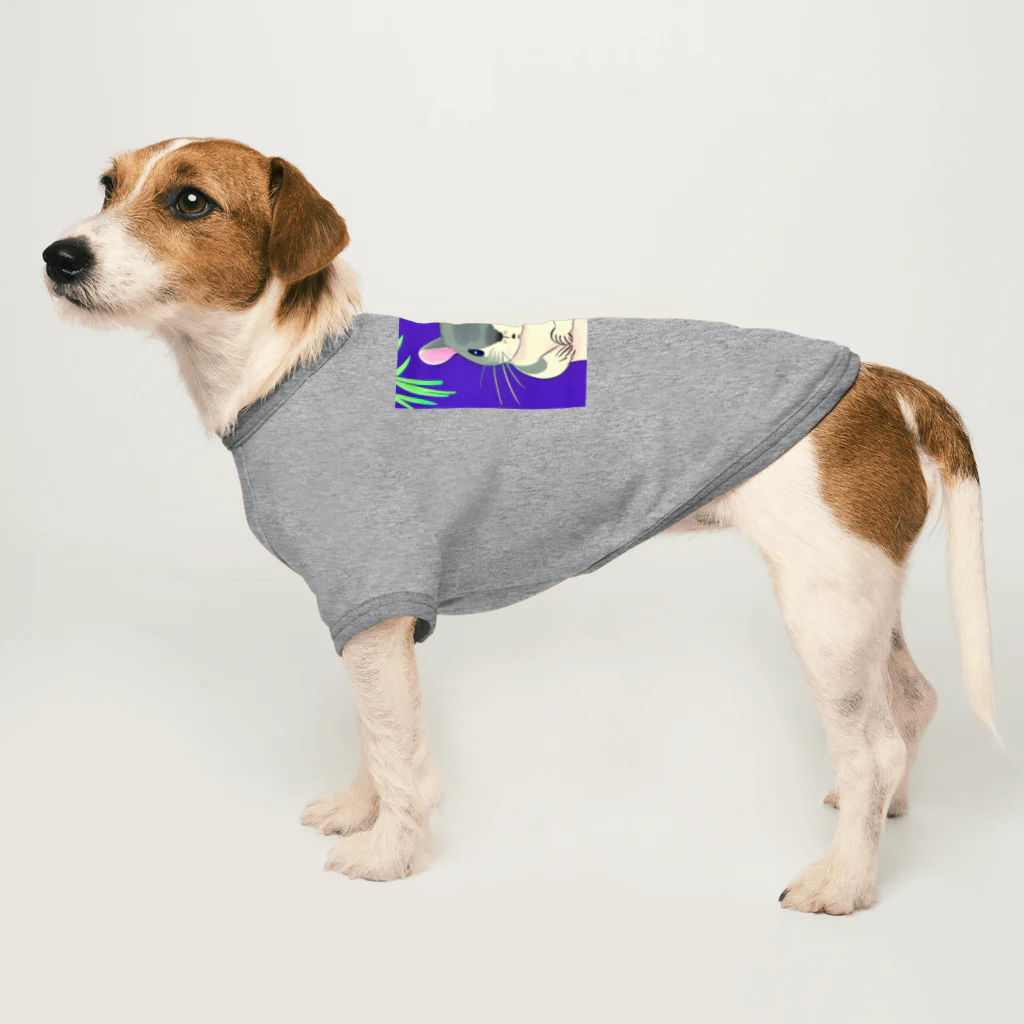 オシャレな店のアニメ化チンチラ Dog T-shirt