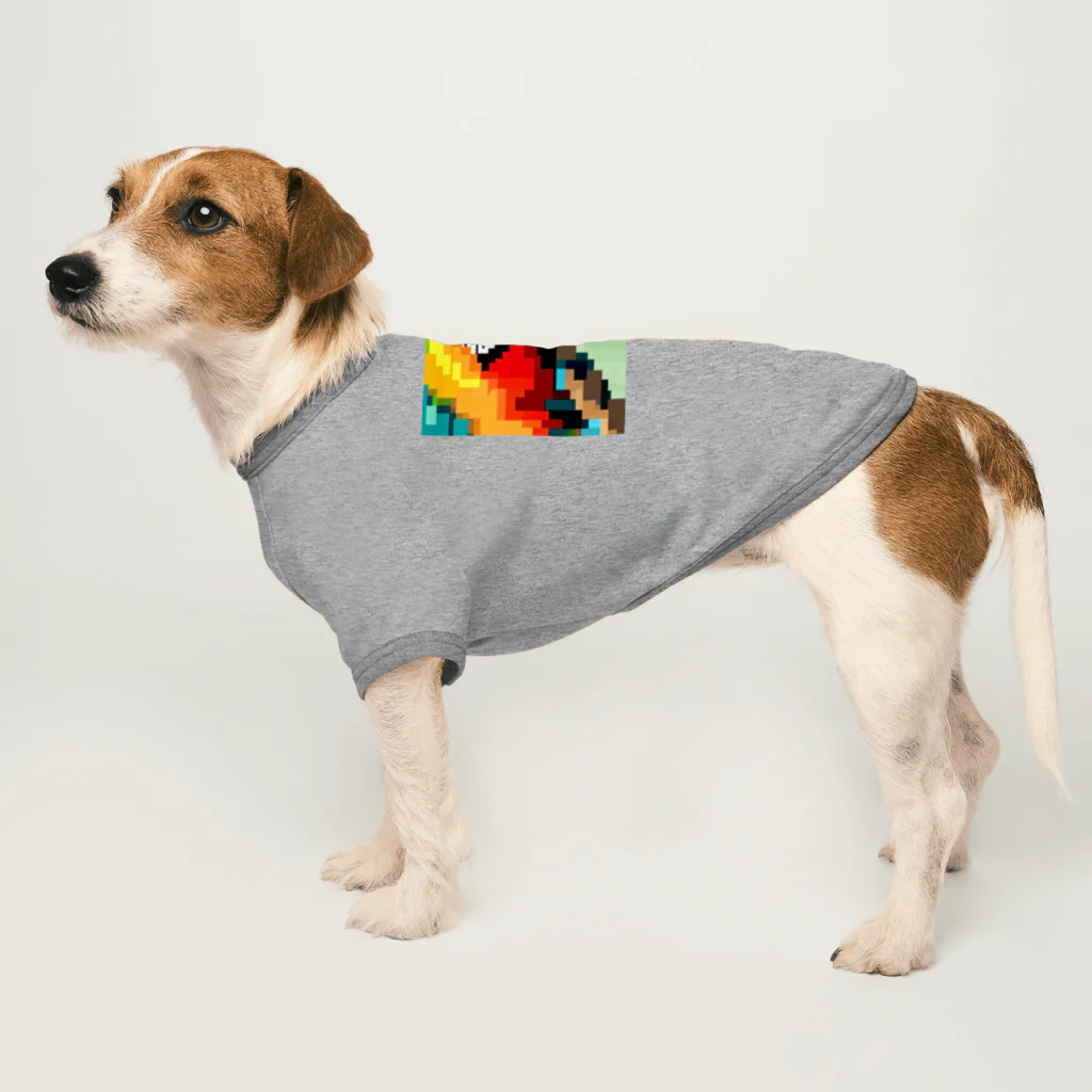 good★holidayのドット絵のオウム Dog T-shirt