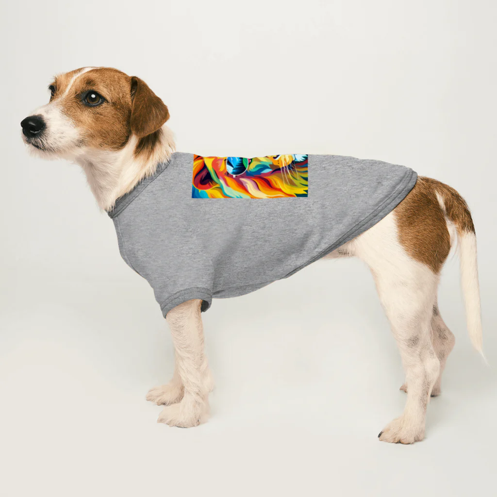 りくかいくう動物園のワイルドライオン Dog T-shirt