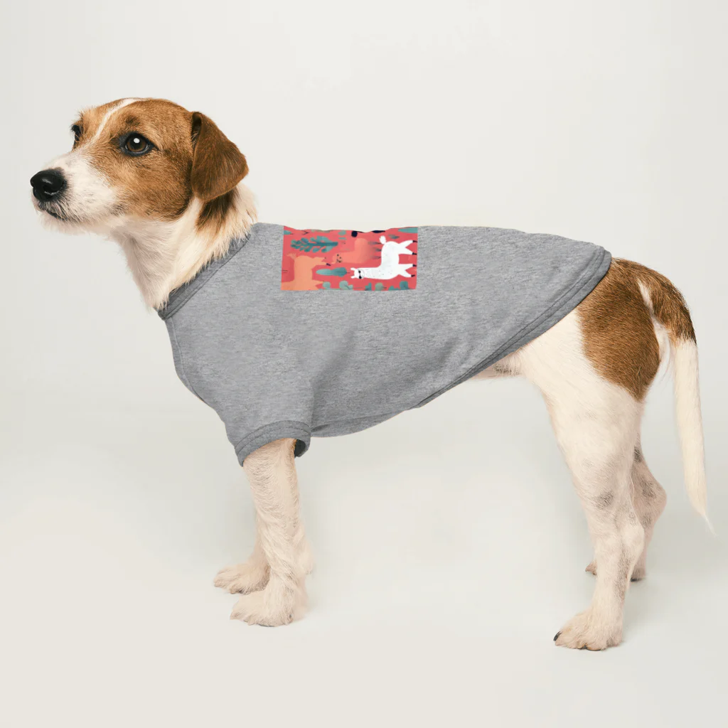 カステラ・クリームのシュールアルパカ Dog T-shirt