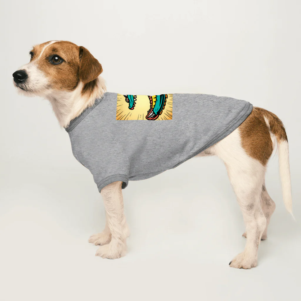 もしもショップの可愛いワニ Dog T-shirt