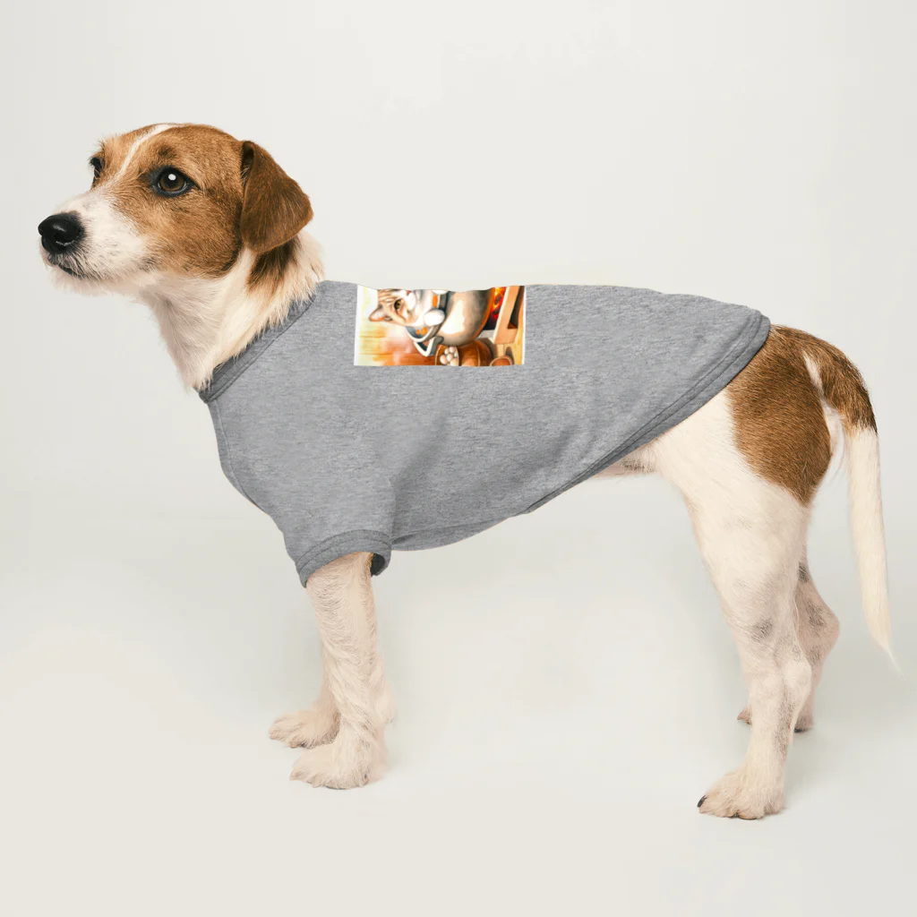 ROCKSWEBのねこにおでん Dog T-shirt