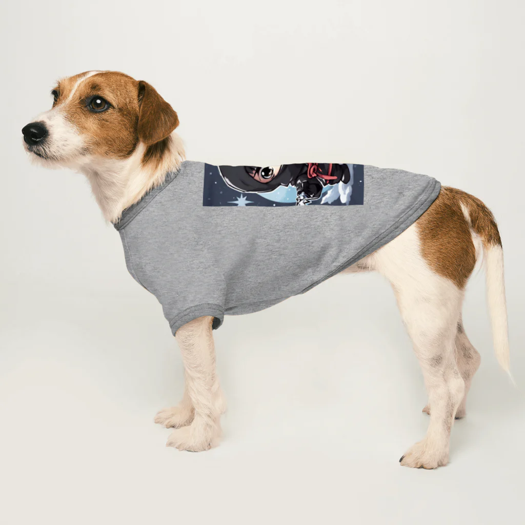 ニンニン忍者パンのとっても小さな忍者さんのキュートなイラスト入り Dog T-shirt