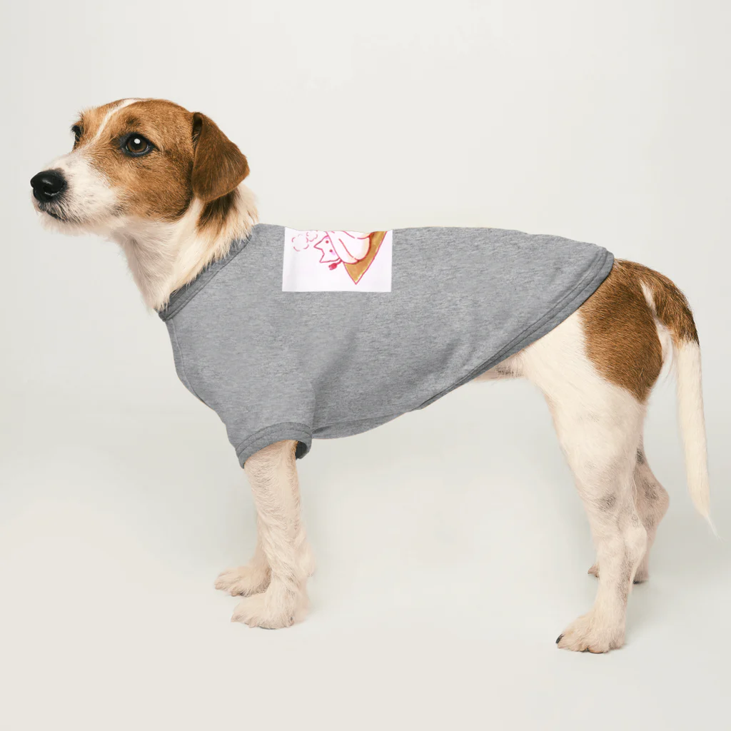 ねこさん爆発ショップのねこさんとけだらけゼリー肉まん Dog T-shirt