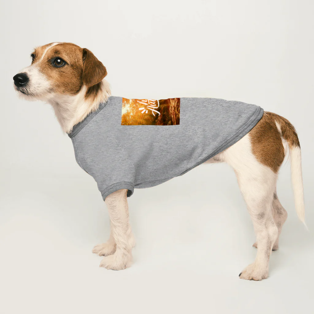 KSK SHOPのHELLO AUTUMN Dog T-shirt