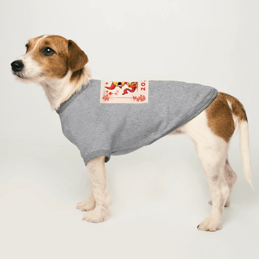 the blue seasonの春節の幸運をもたらすドラゴン Dog T-shirt