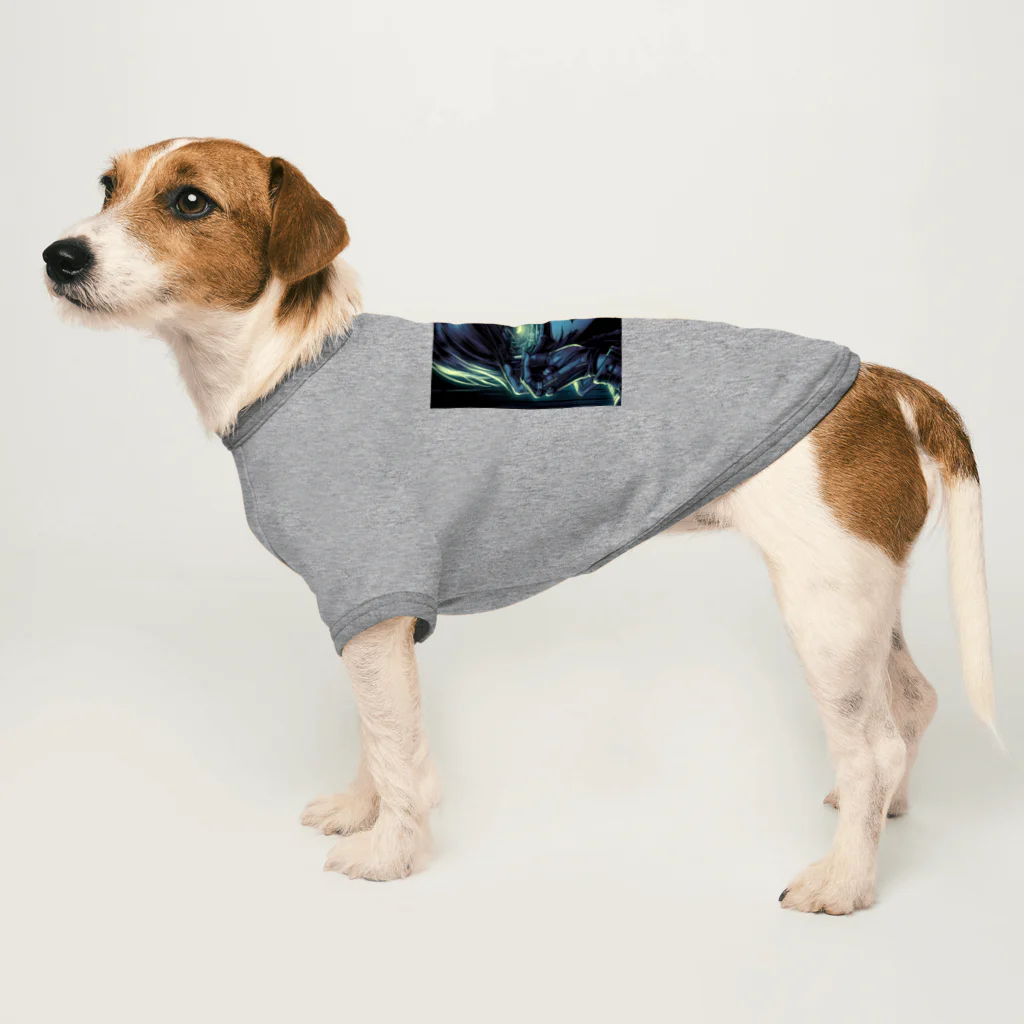 kangekiのサイバーパンクガールNo.21 Dog T-shirt