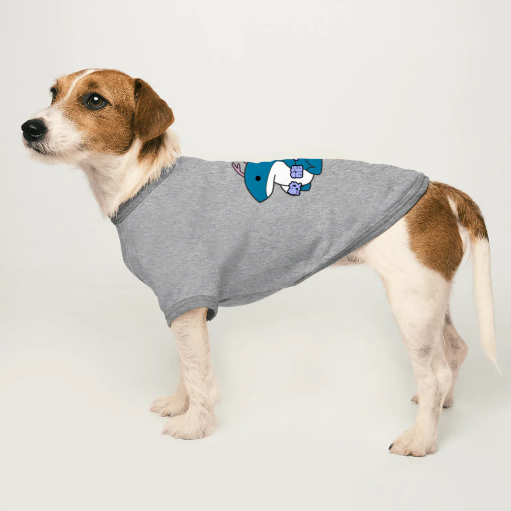 SHARK　LIFEのお座り鮫龍くん Dog T-shirt