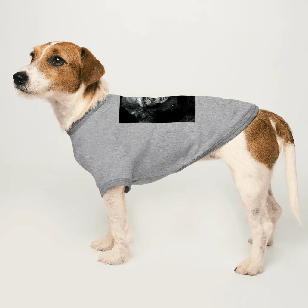 可愛い動物のゴリラ Dog T-shirt