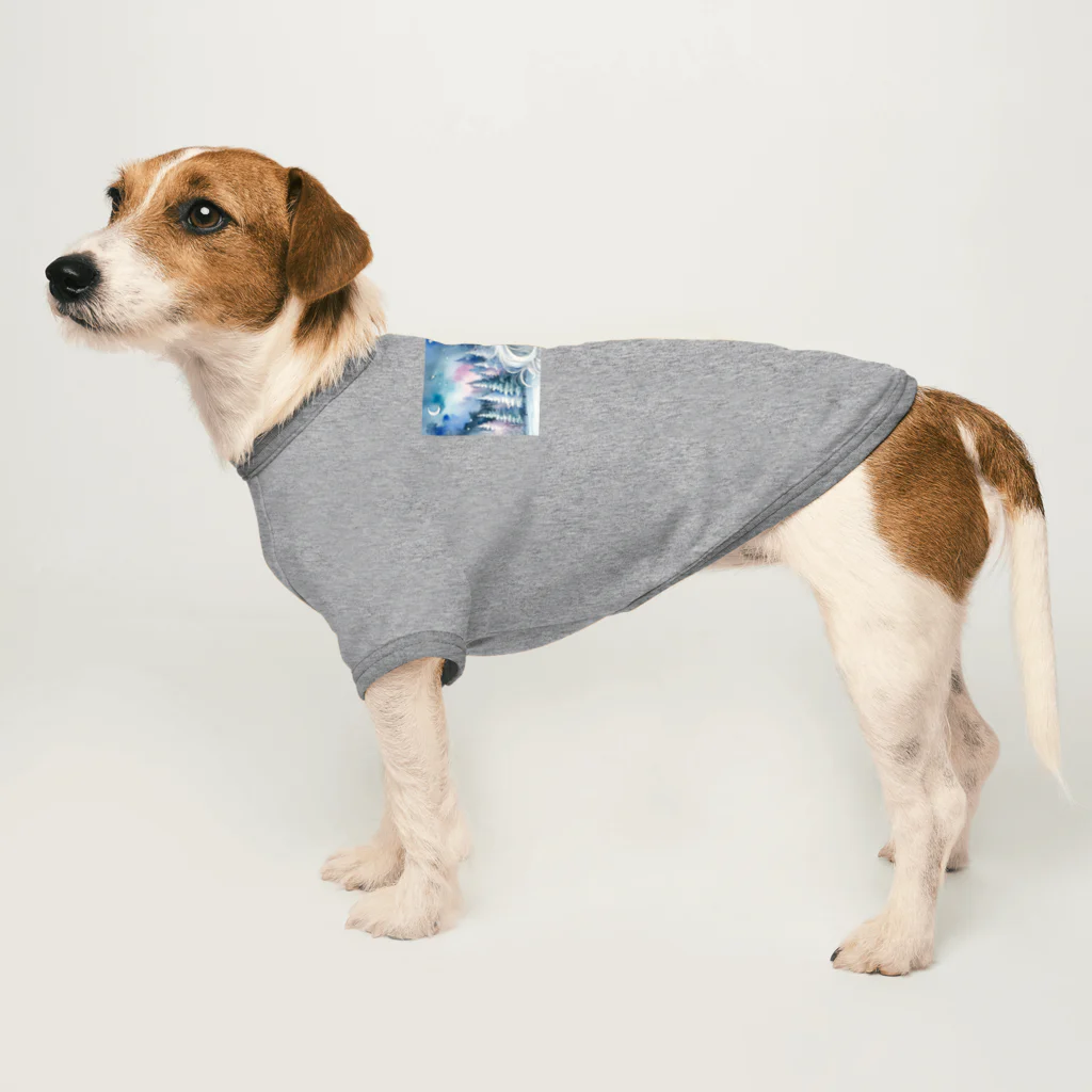 ZUCCOの氷の精霊と夜の森の秘密 Dog T-shirt