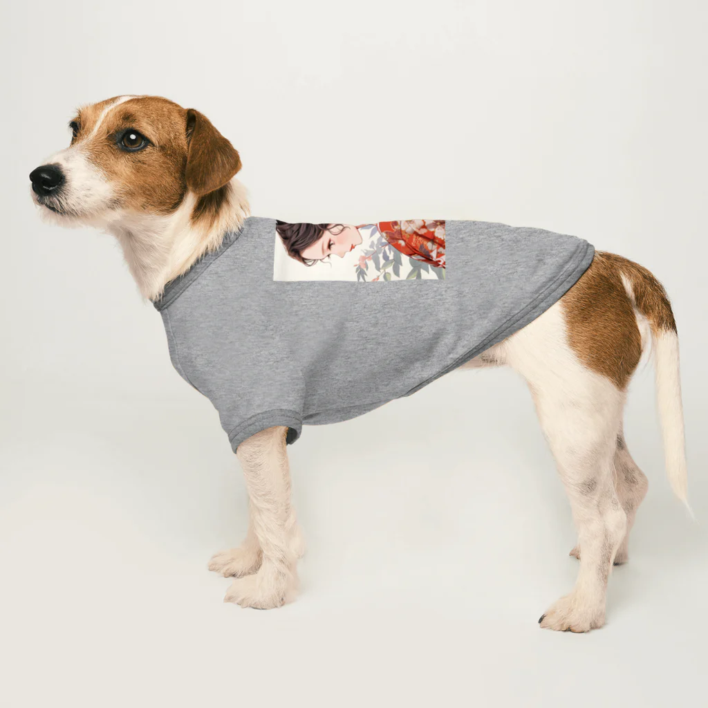 AQUAMETAVERSEの和服姿の女性　sanae 2074 Dog T-shirt