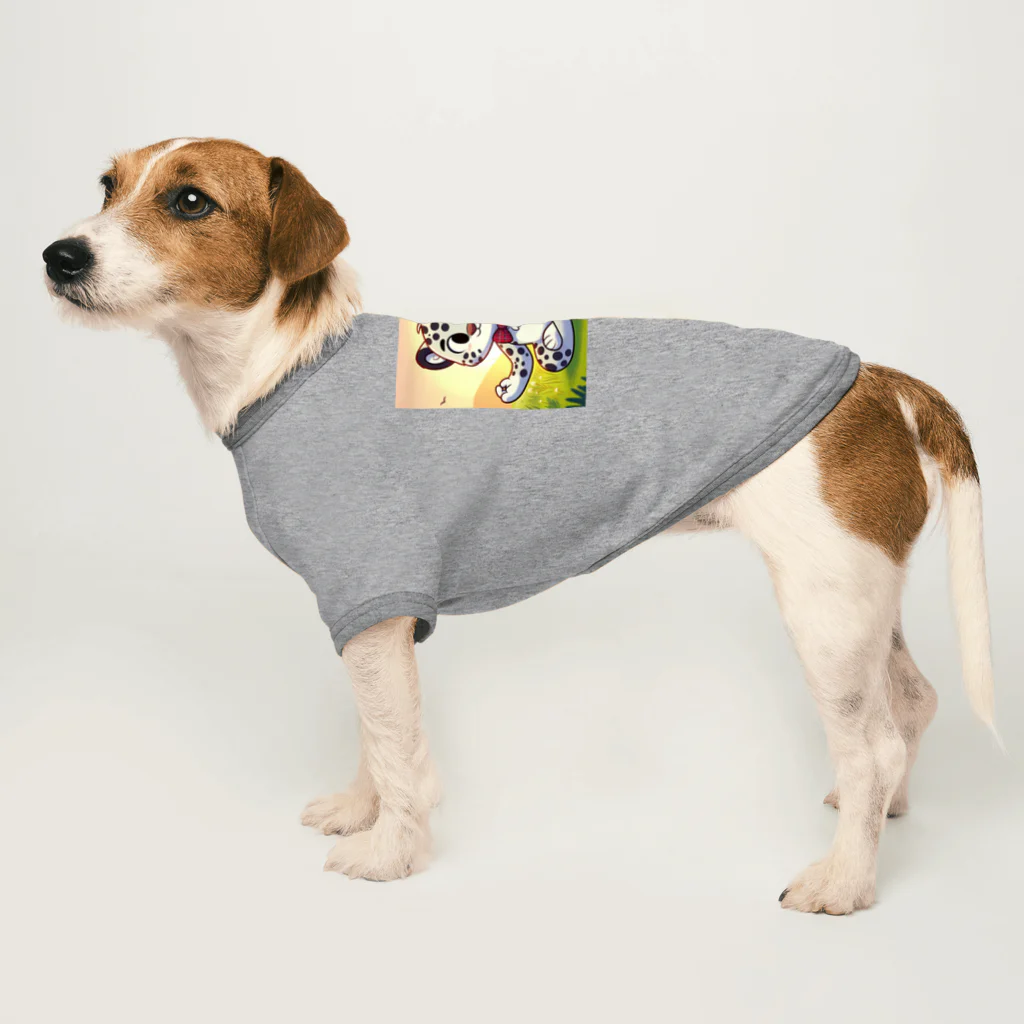 しゅーへーのヨガをするユキヒョウ Dog T-shirt