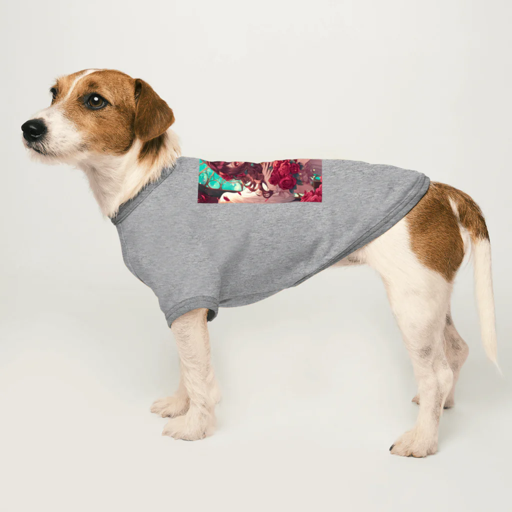 AQUAMETAVERSEのバラ好きの女性　なでしこ1478 Dog T-shirt