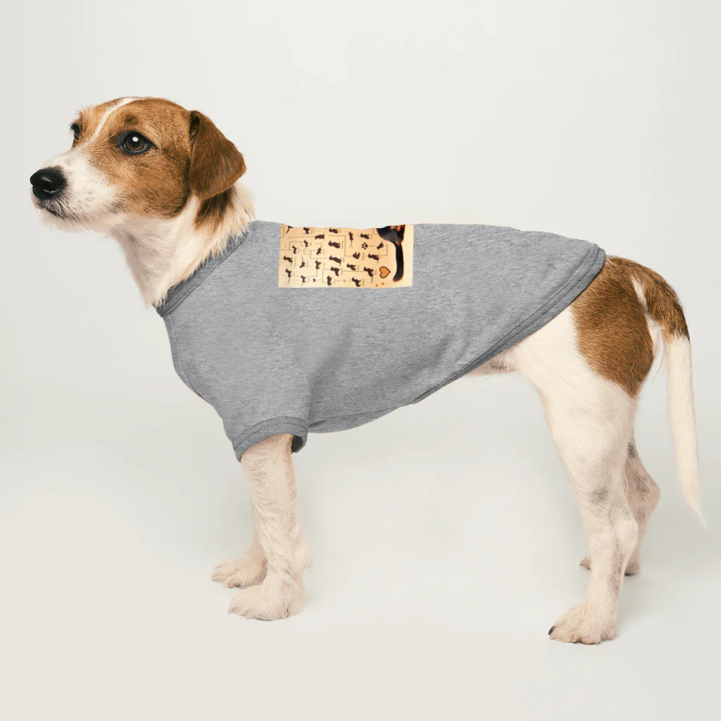 wankoyのダックスフンド家系図 Dog T-shirt