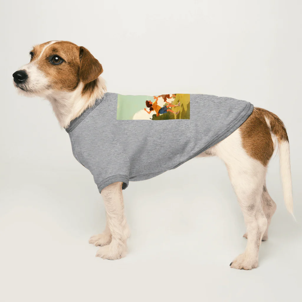 AQUAMETAVERSEの楽しそうな子供たち Dog T-shirt