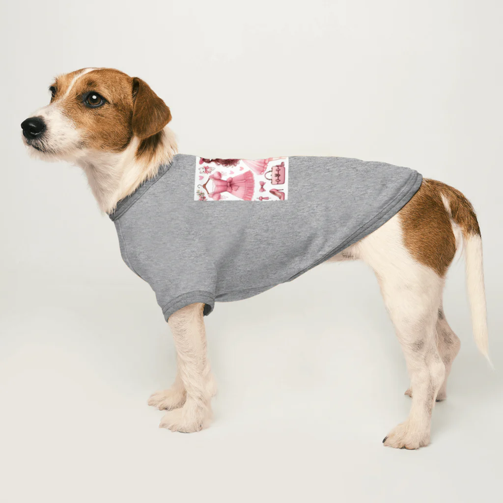 BeccaBeccaのピンク大好き Dog T-shirt