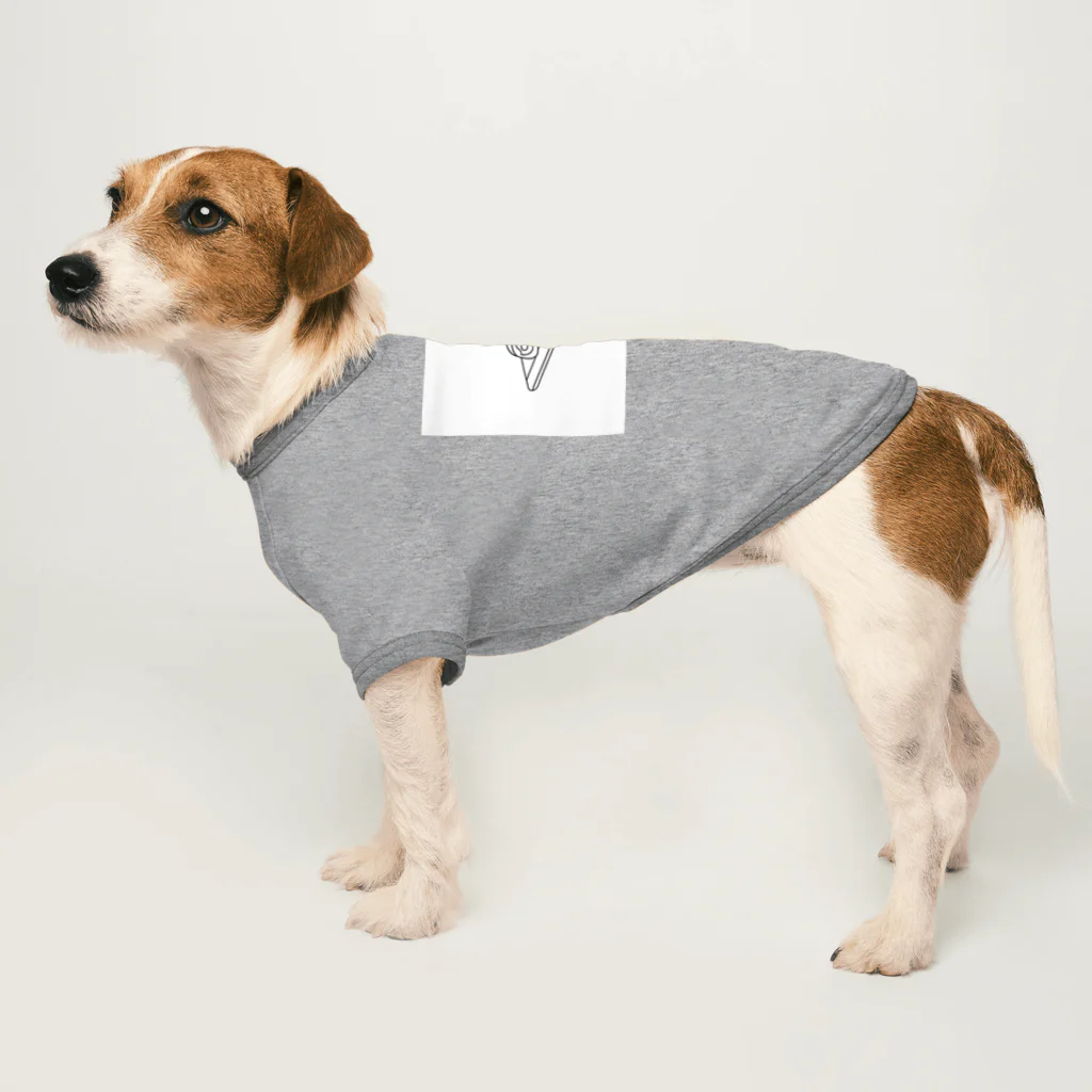 8890のラインアート　寿司 Dog T-shirt