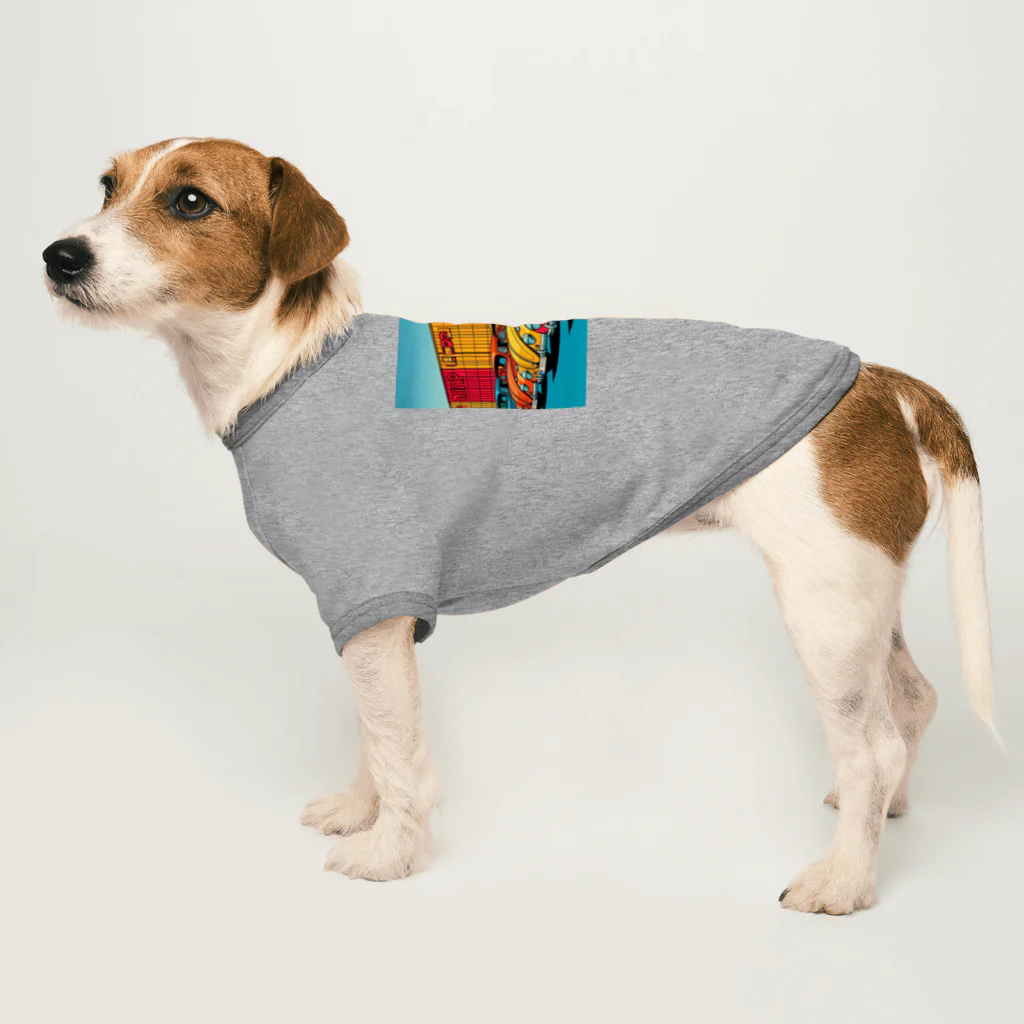 aircooled3のレトロポップなワーゲン Dog T-shirt