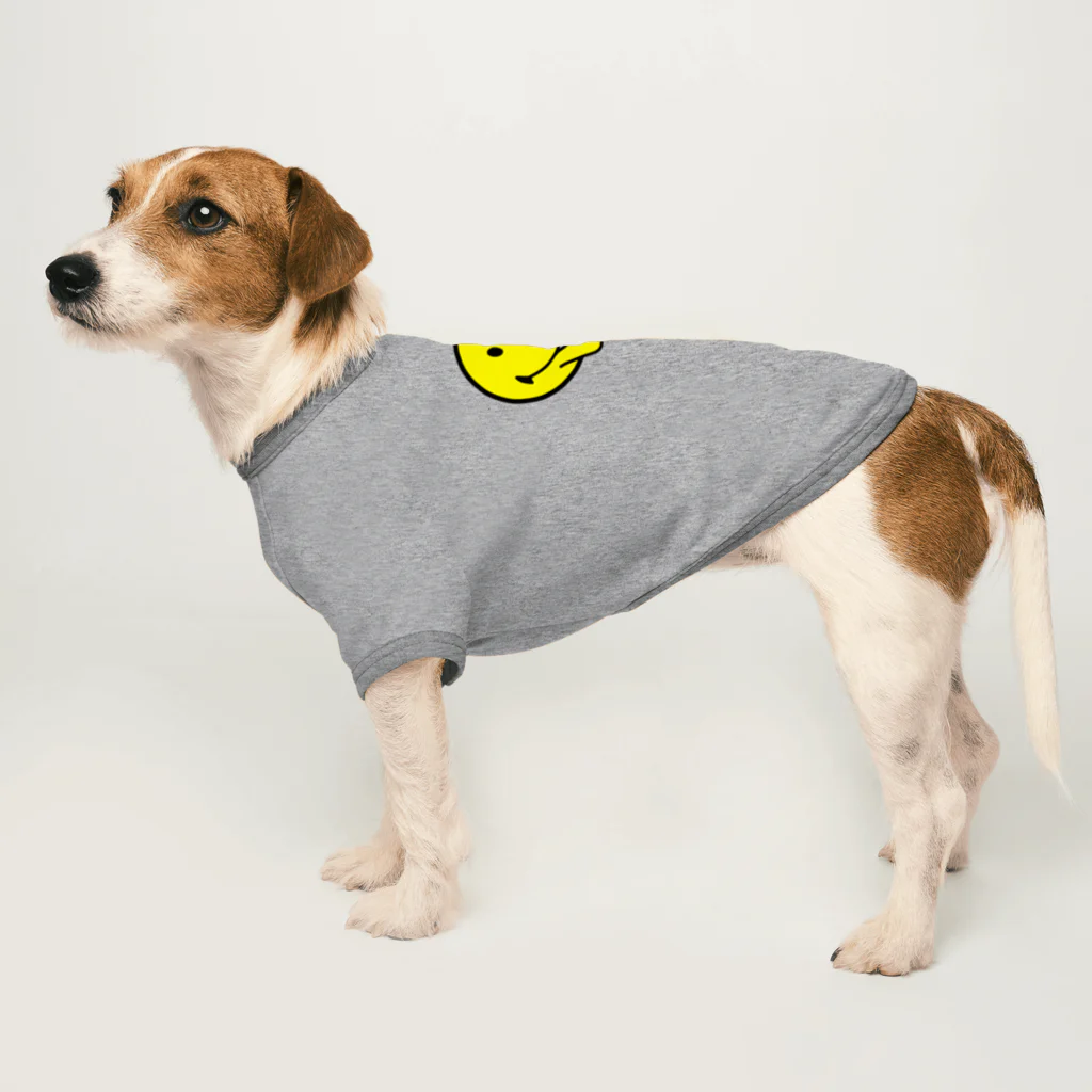 TRAVA design SHOPのしゃくれスマイル Dog T-shirt