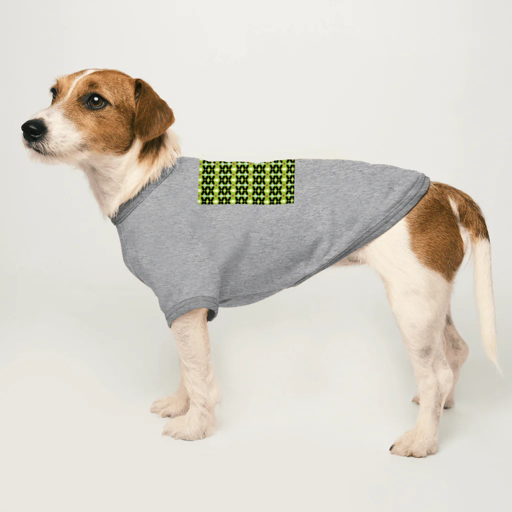 Zakuro textileのドロップ Dog T-shirt