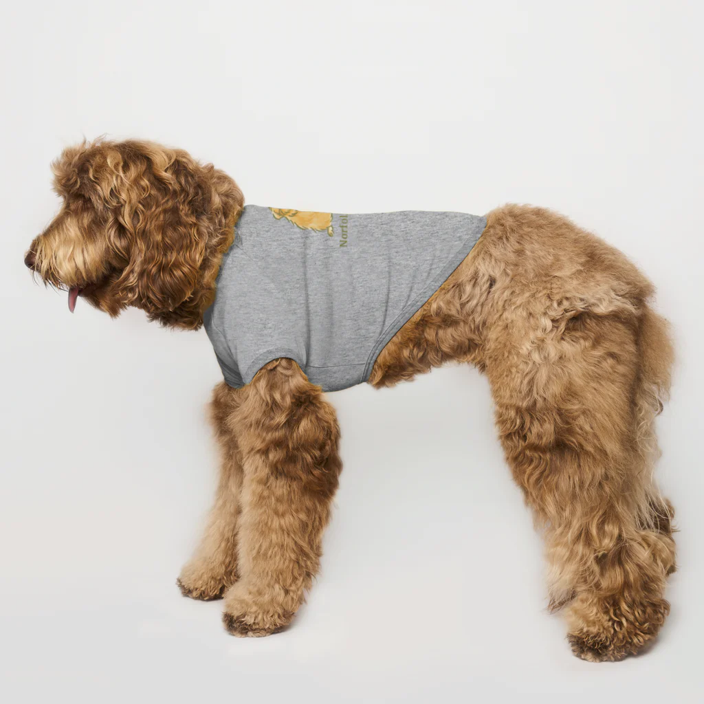 TOMOS-dogのふりむき犬(ナチュラル) Dog T-shirt