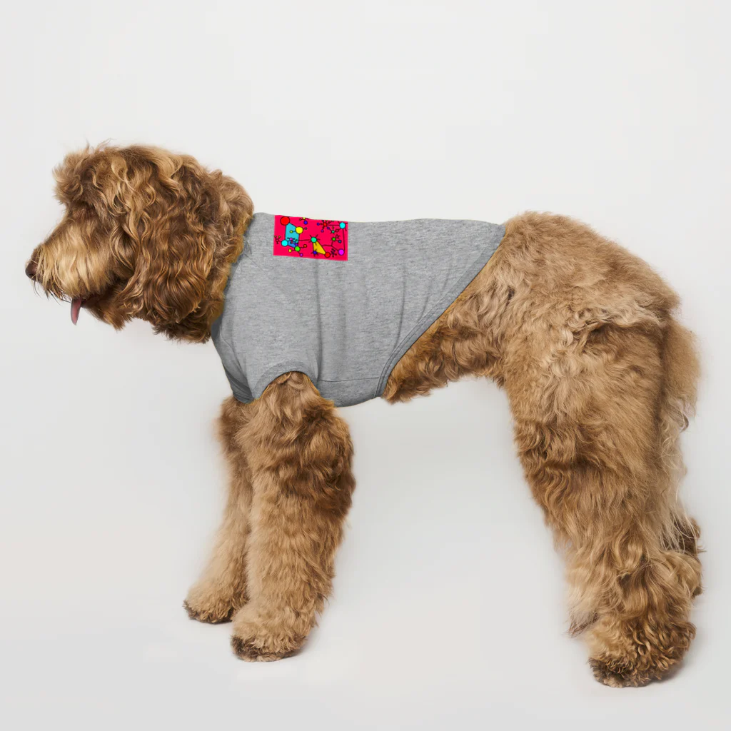 komodo-dachshundのカラフルポップ ドッグTシャツ
