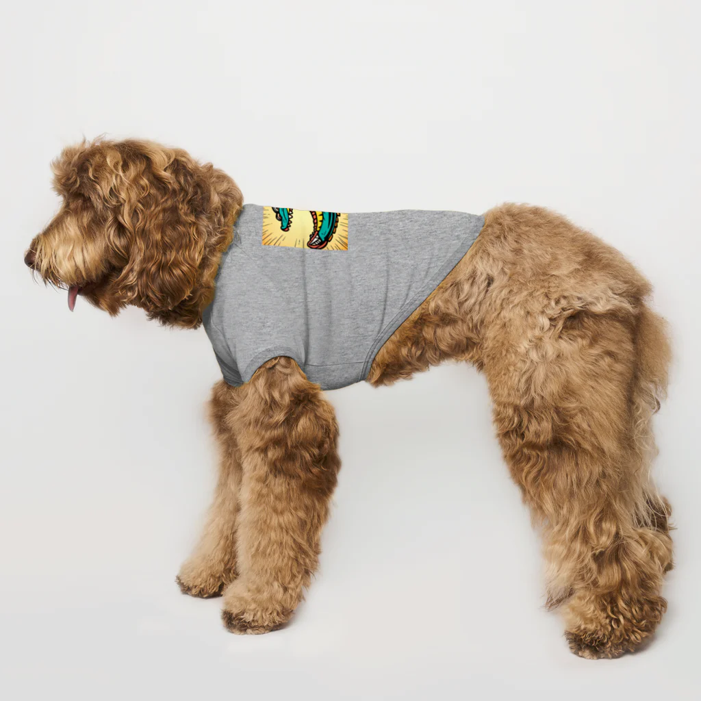 もしもショップの可愛いワニ Dog T-shirt