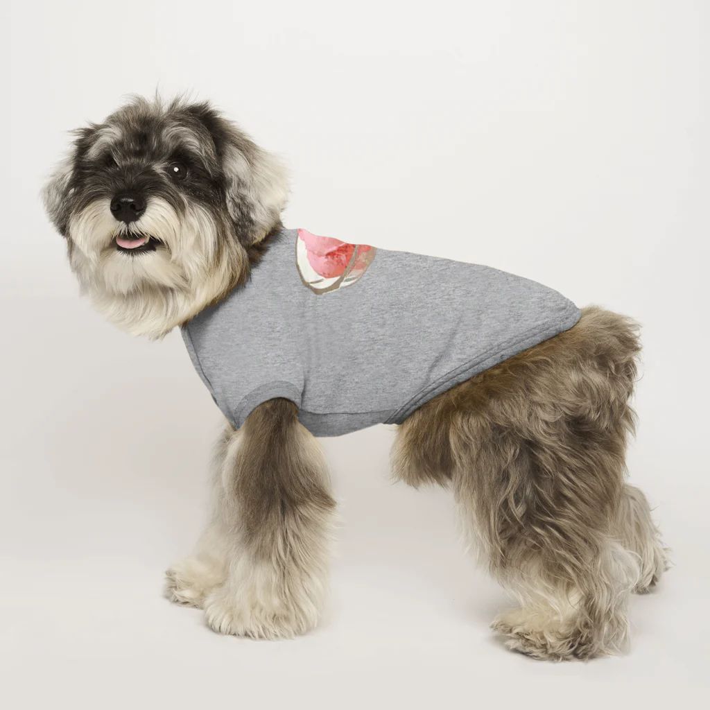 脂身通信Ｚのアイスクリーム（いちご・ストロベリー）_220621 Dog T-shirt