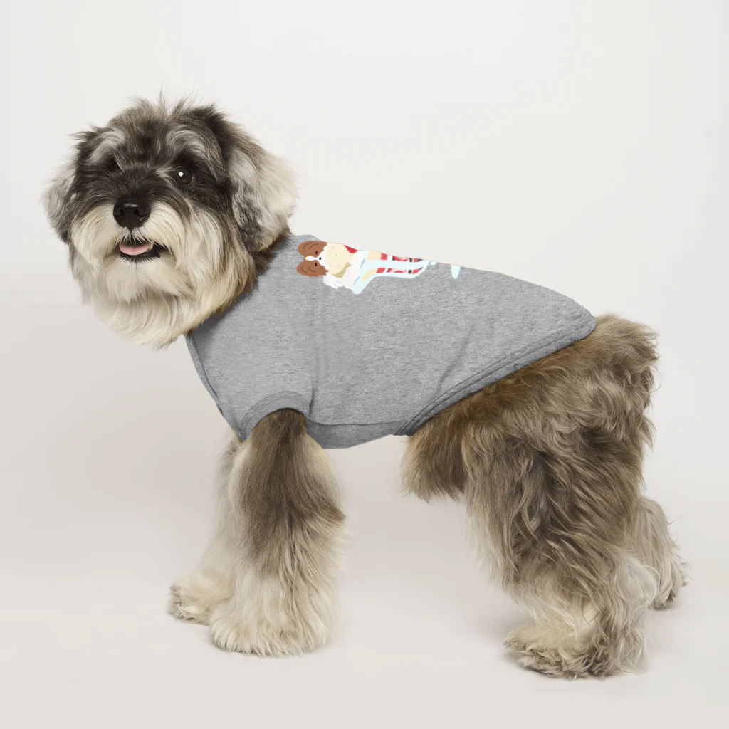 Kotetsu diary(SUZURI店)のシェルティ＆パピヨン×パフェ Dog T-shirt