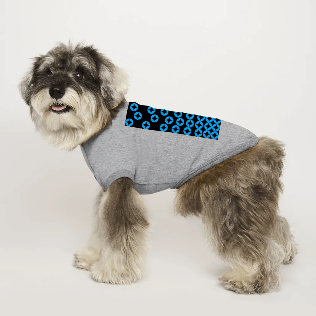 bonnylochの七宝繋ぎ_LightBlue Dog T-shirt