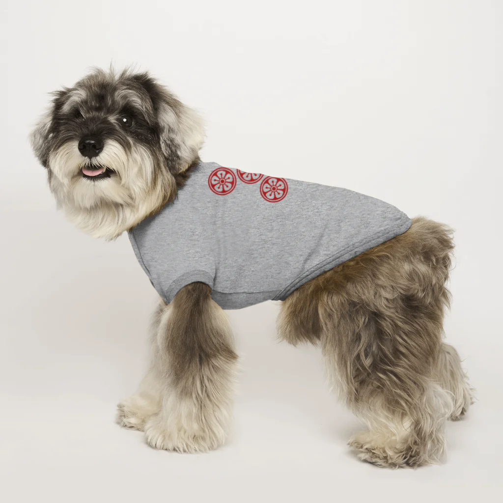 zawaの赤ウーピン（黄） Dog T-shirt