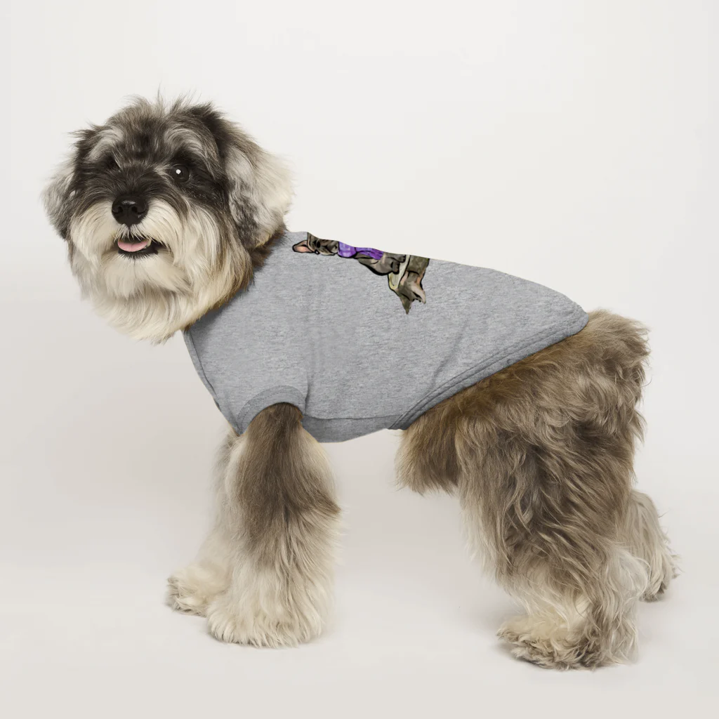 犬グッズの店しえるぶるーのマフラー犬　フレンチブルドッグ　ブリンドル Dog T-shirt