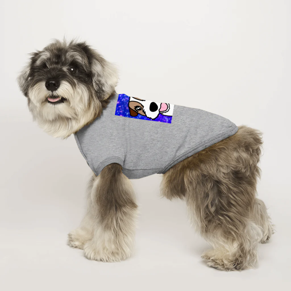 虹色PLUSの夜空を見上げて　ジャックラッセルテリア犬 Dog T-shirt