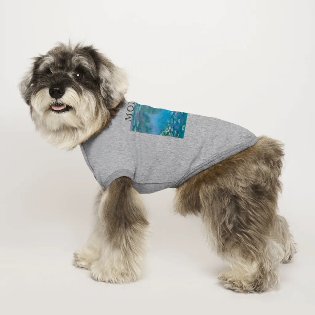 MUGEN ARTのモネ　睡蓮　Claude Monet / Water Lilies Dog T-shirt