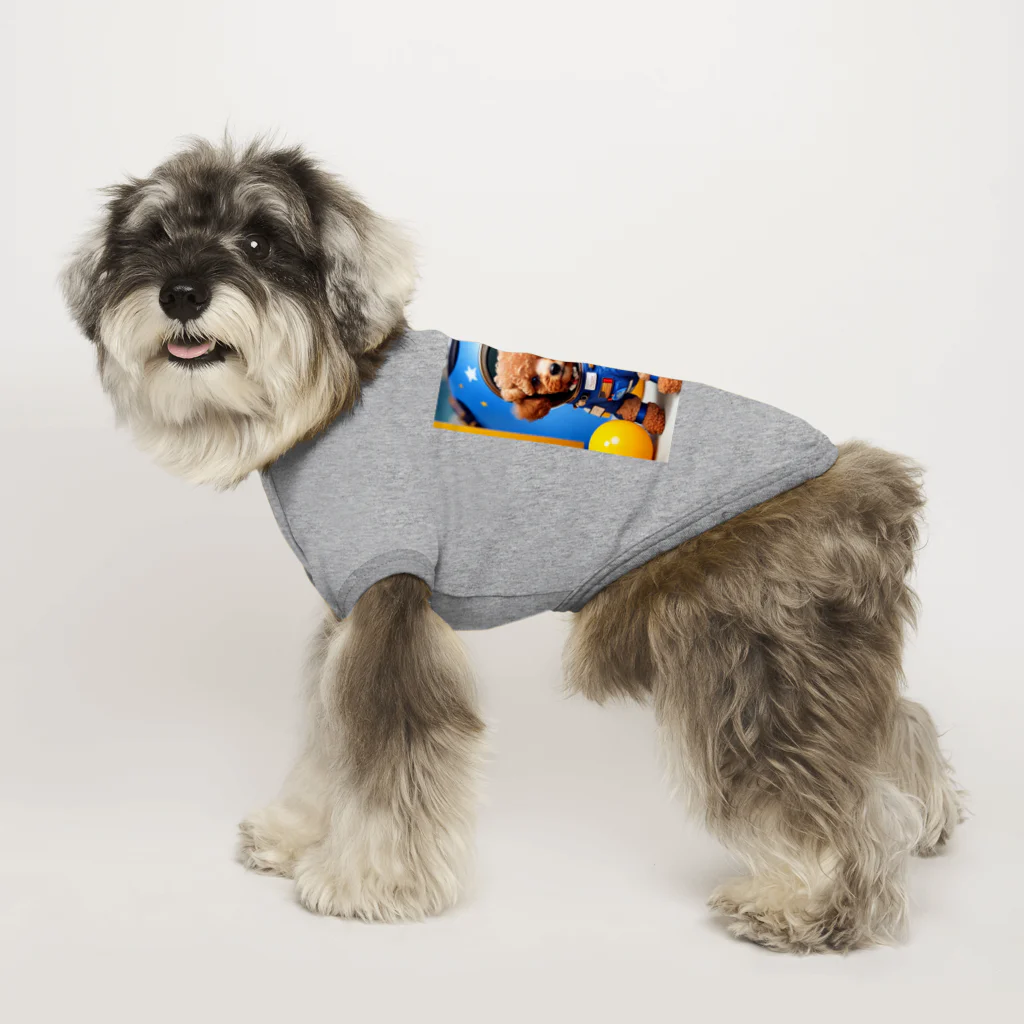 Pet_Charmの宙飛行士のような姿で登場!! Dog T-shirt