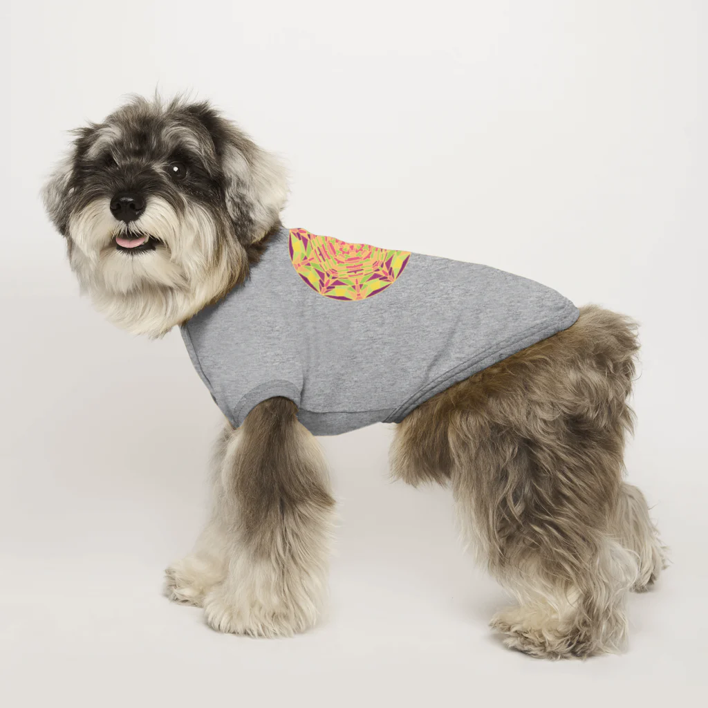 LeafCreateのフルーツカラー曼荼羅 Dog T-shirt