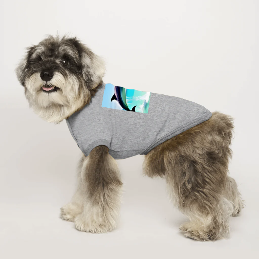 slowlife365のドルフィン Dog T-shirt