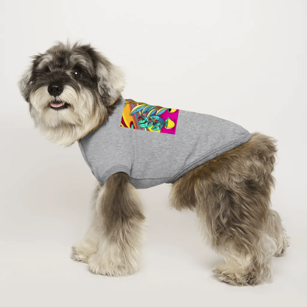 K's Storeのヴィヴィッド植物 Dog T-shirt