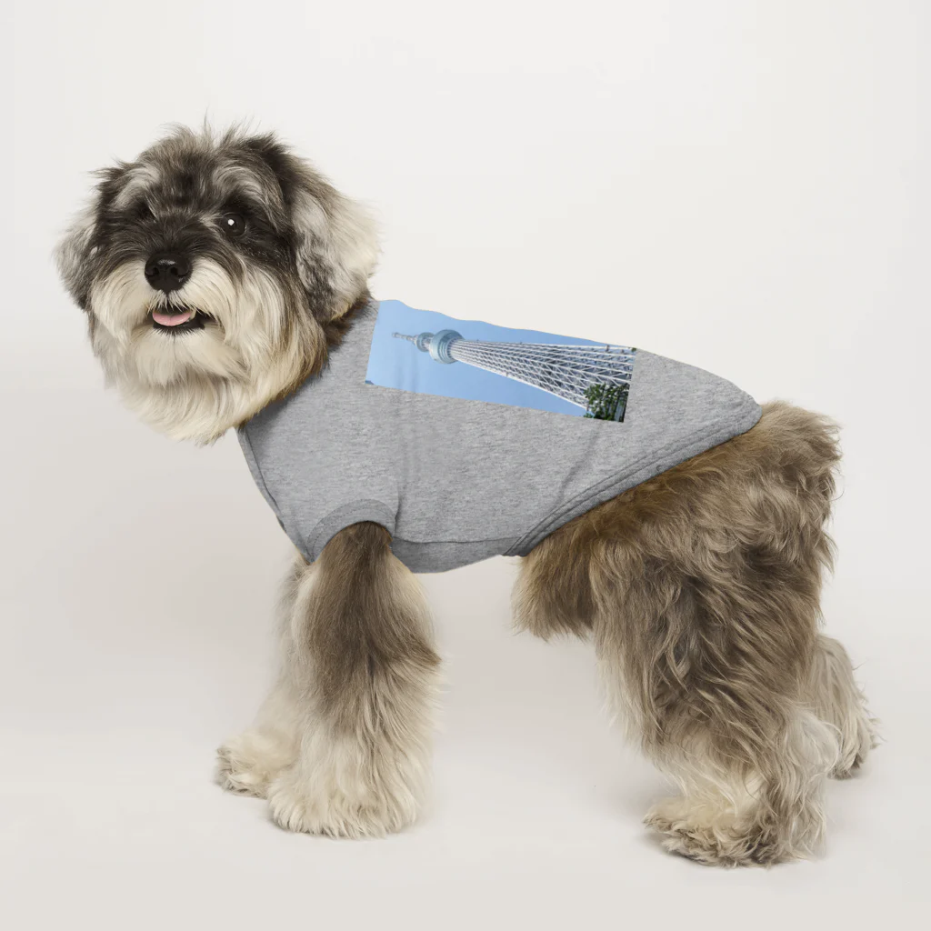 kyurakkoのTOKYO SKYTREE Dog T-shirt